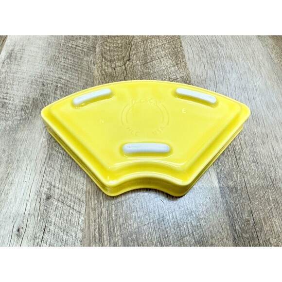 Fiesta Omni Relish Tray Insert Sunflower Yellow Bright Fiestaware Replacement - Picture 3 of 5